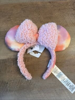 Disney Pastel Tie-Dye Minnie Ears Headband in Pink